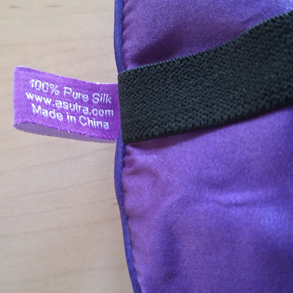 Purple Silk Eye Pillow